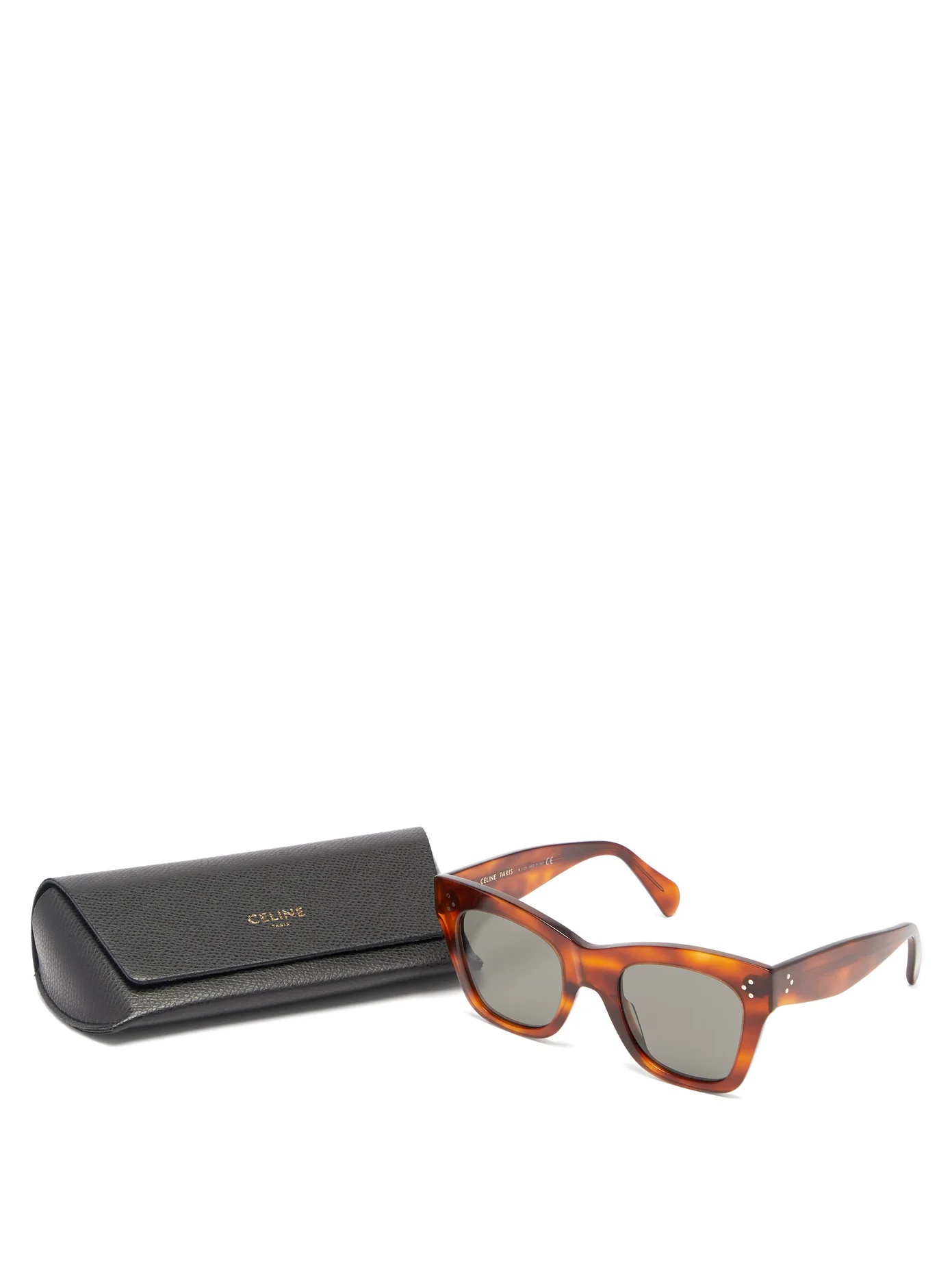 Square tortoiseshell-acetate sunglasses - 5