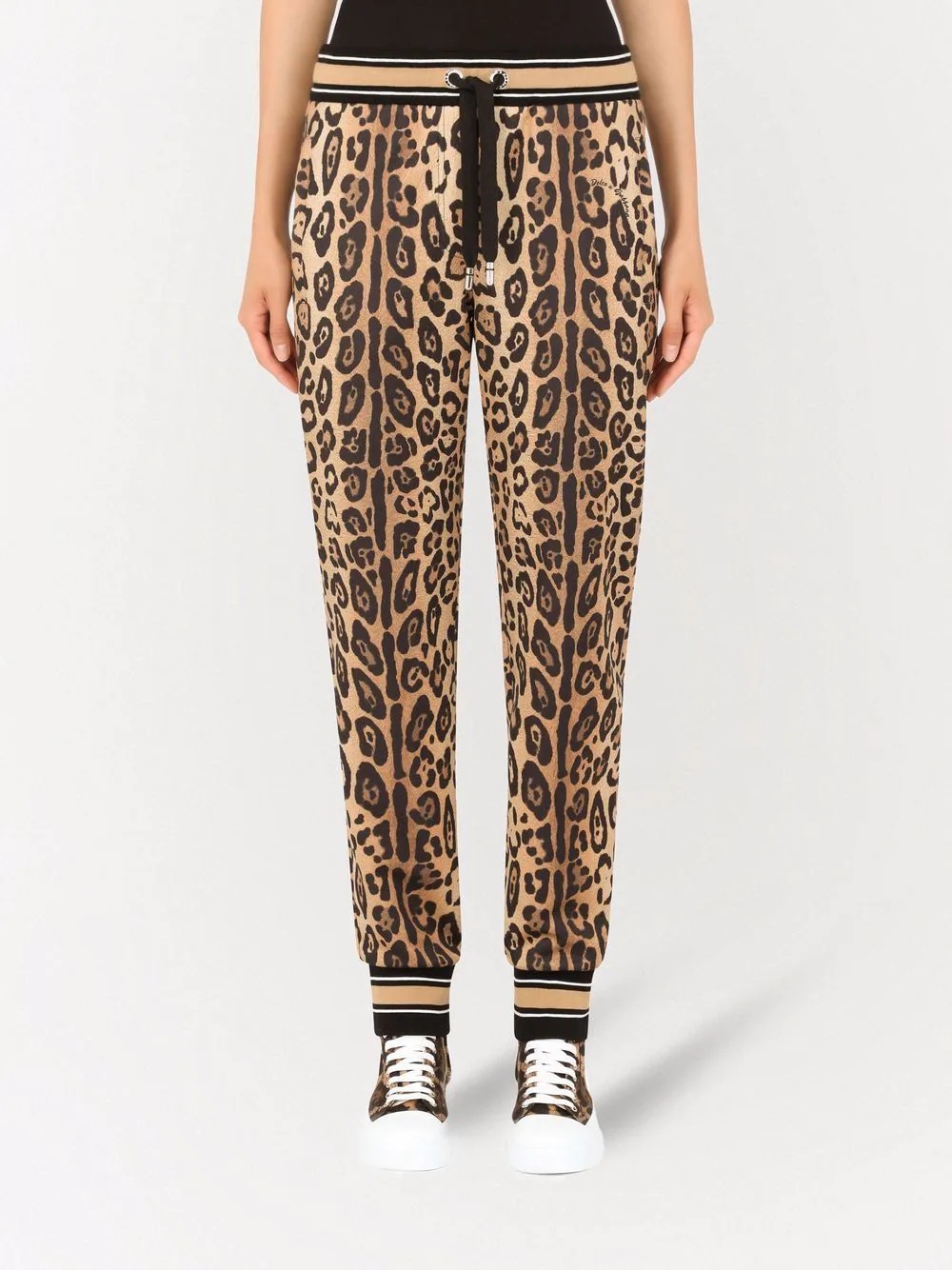 leopard-print track pants - 3