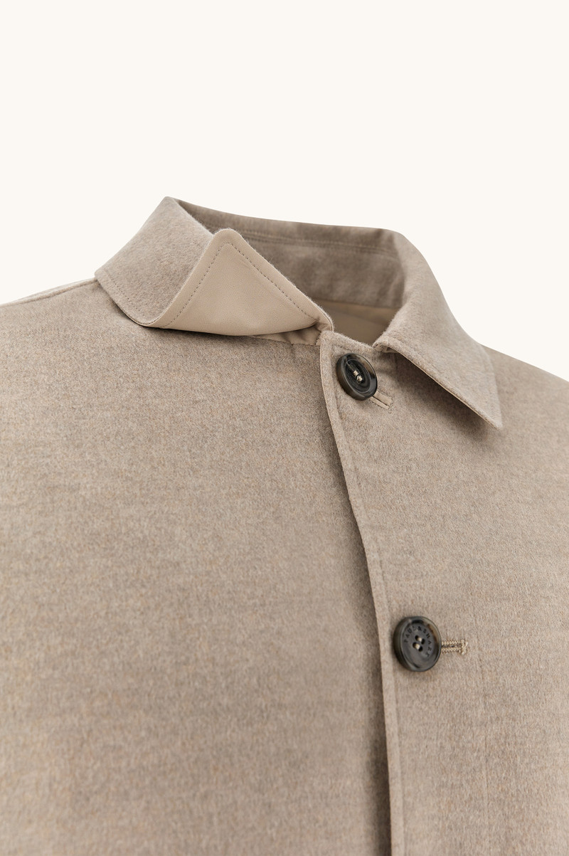 REVERSIBLE OVERSHIRT IN CASHMERE AND TECHNICAL FABRIC 10