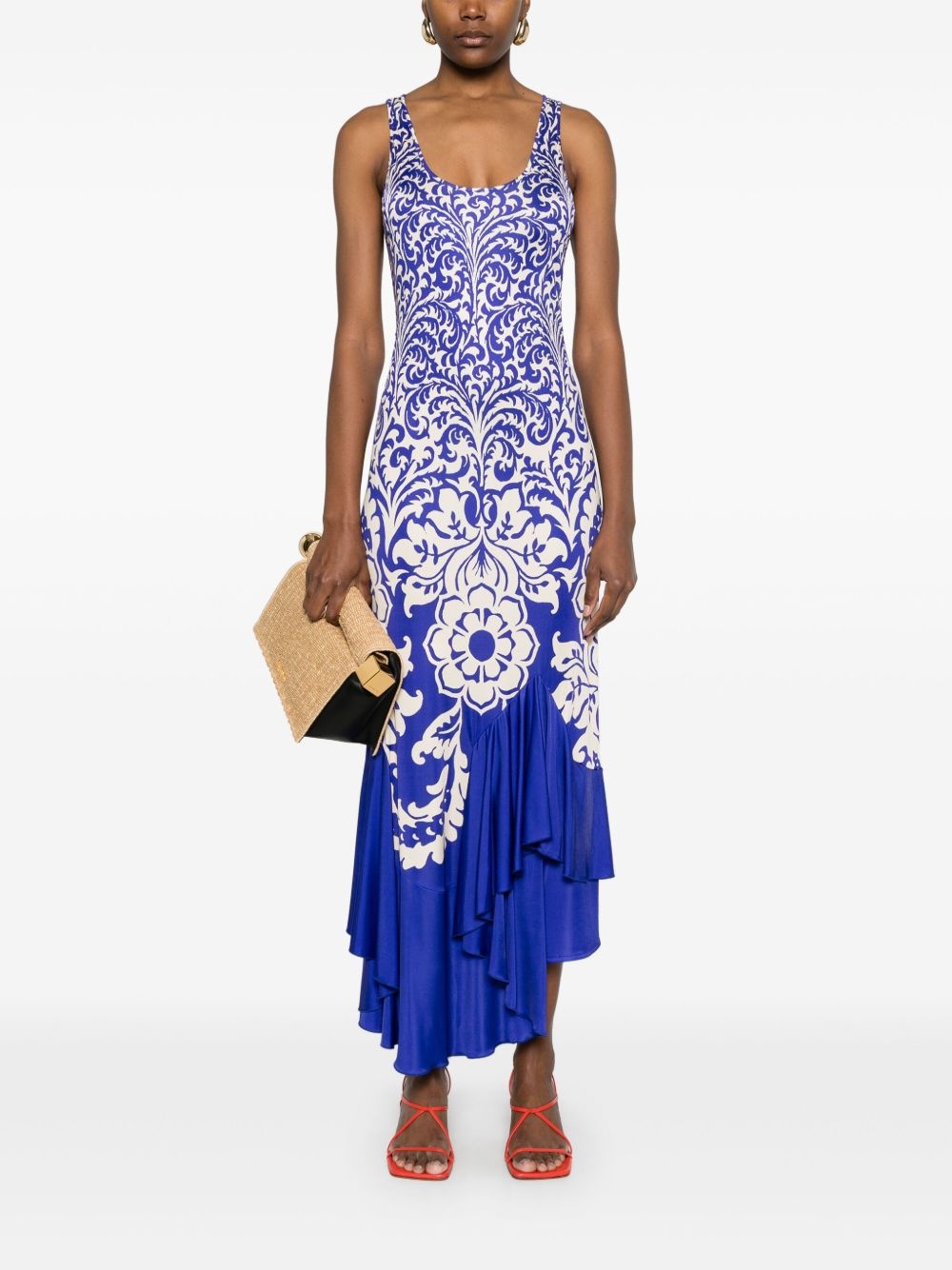 paisley maxi dress - 2