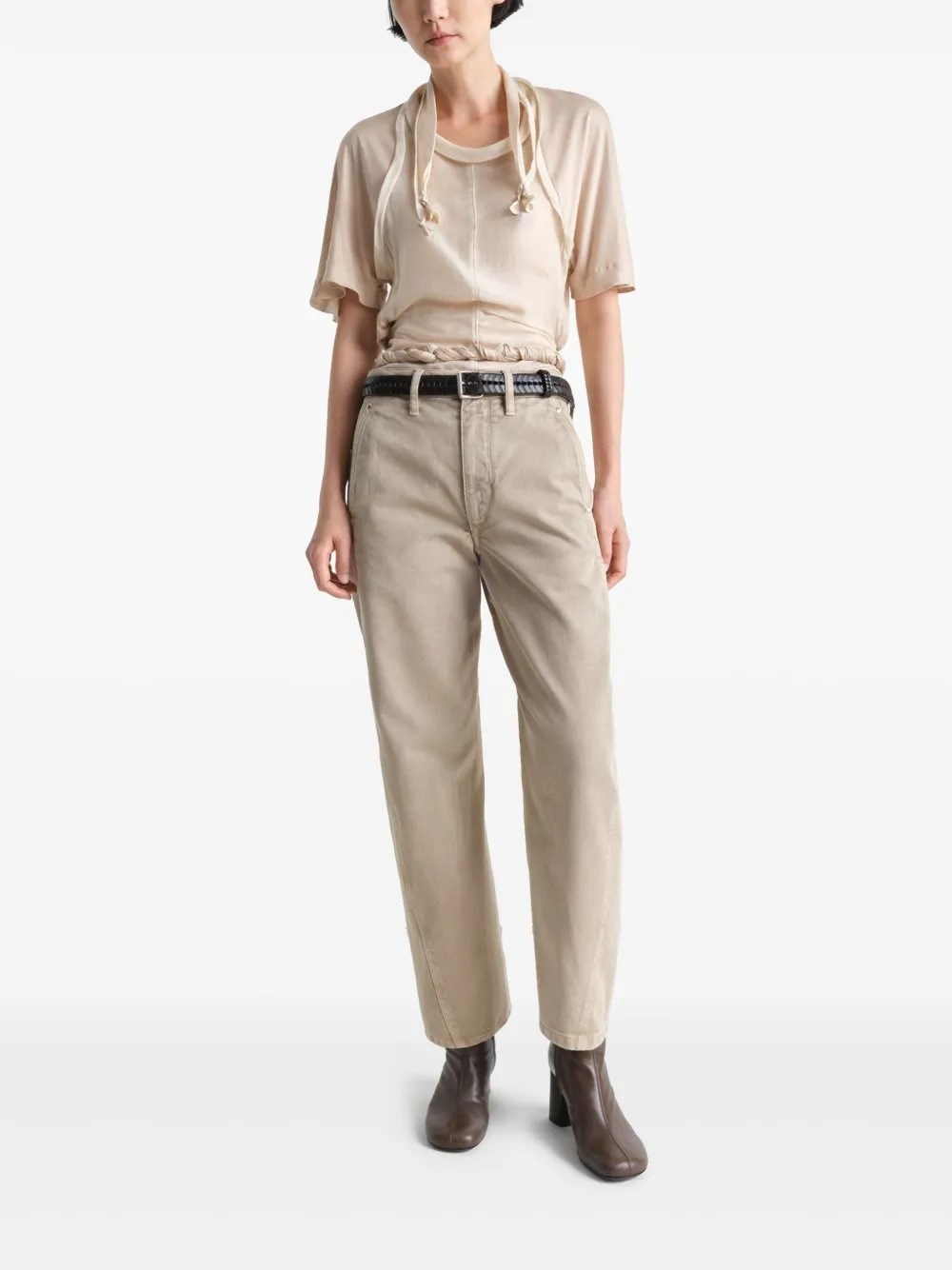 Lemaire｜CHINO PANTS (Twisted Pants (PA1051 LD1039 714)) Twisted Pants with Adjustable Cuff in Espresso – SVRN