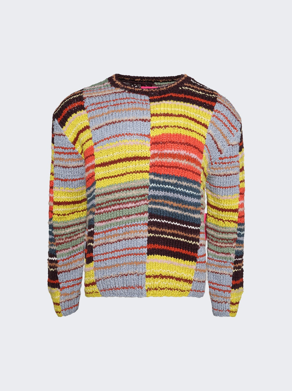 Patchwork Scrap Crewneck Sweater D435 Patchwork Multi - 1