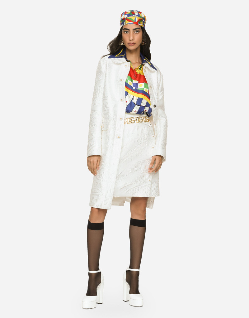 Dolce & Gabbana Brocade coat with DG buttons outlook