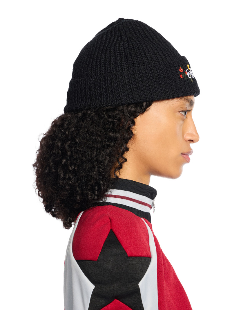 Floral Embroidered Beanie 4