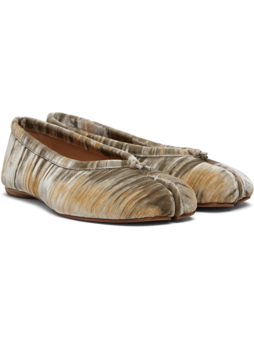 Brown Tabi Ballerina Flats - 4
