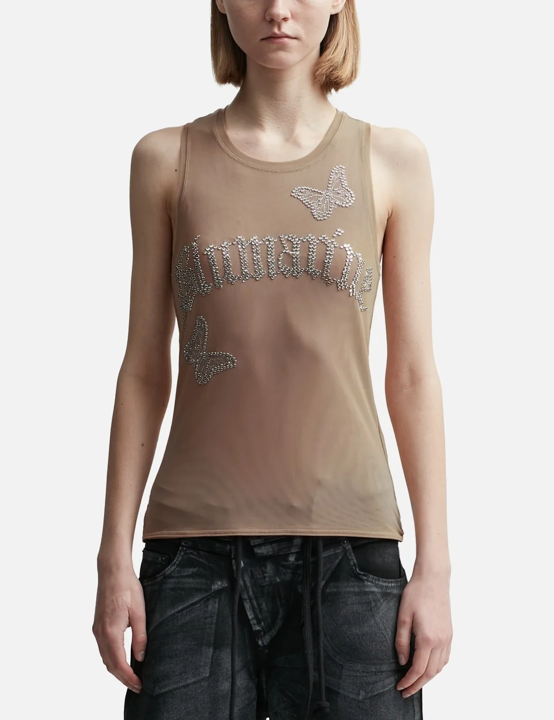 BUTTERFLY MESH TANK TOP - 1