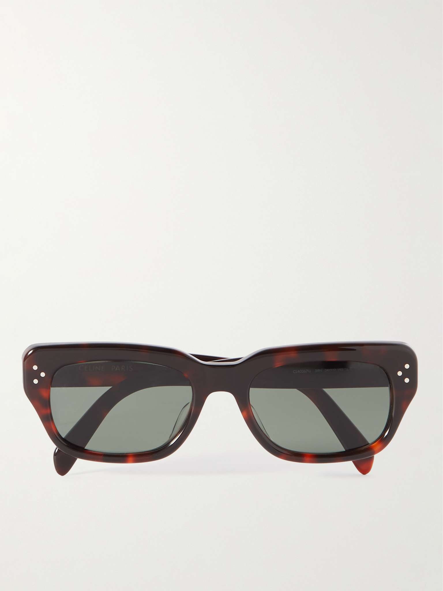 D-Frame Tortoiseshell Acetate Sunglasses - 1