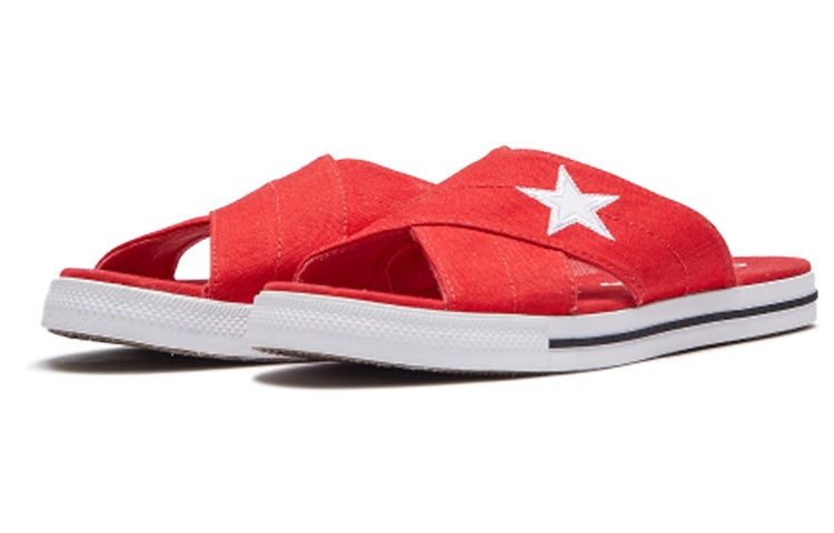 (WMNS) Converse One Star Slide 'Red' 565528C - 3