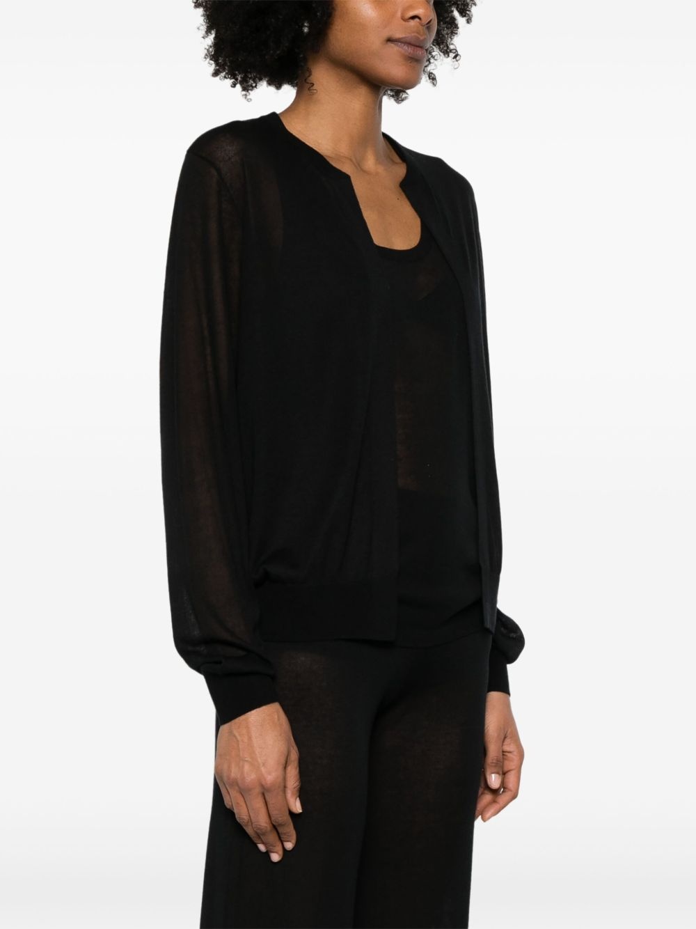 fine-knit cardigan - 3