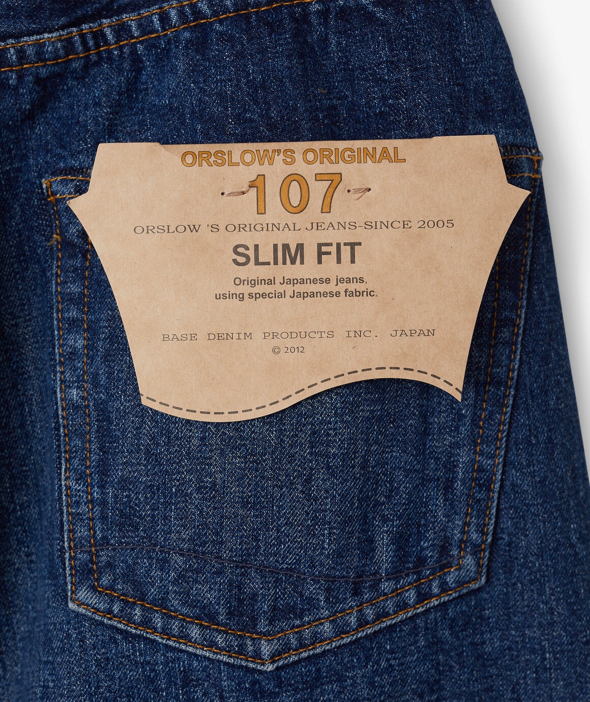 ORSLOW`Ｓ　ORIGINAL 107 OrSlow 107 Ivy Fit Denim - One Wash – Standard & Strange