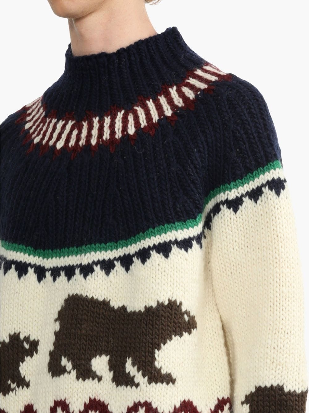 patterned intarsia-knit jumper - 5