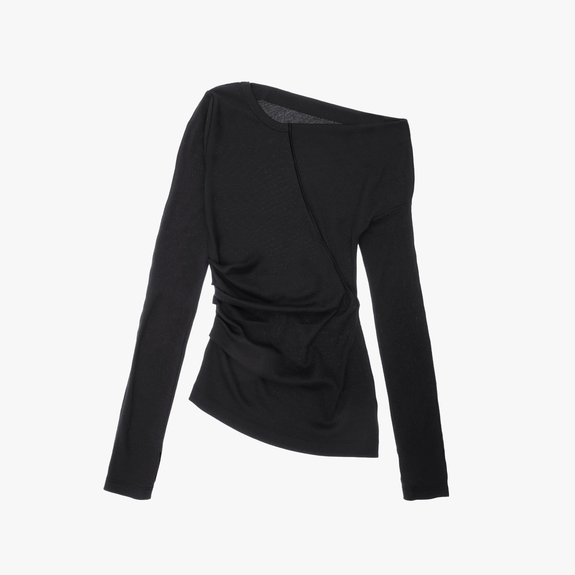 ASYMMETRIC LONG SLEEVE TOP - 1