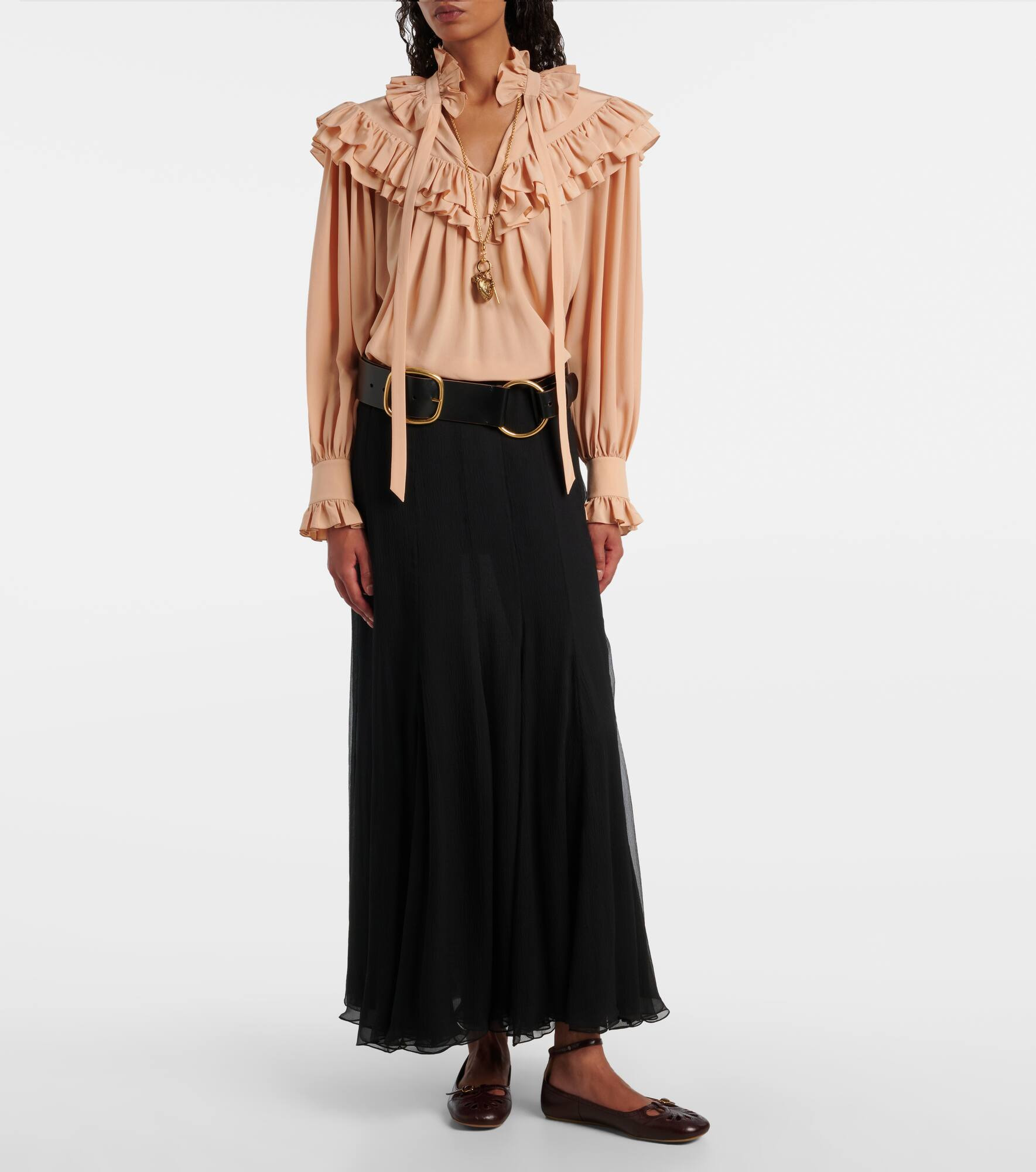 Silk maxi skirt - 2