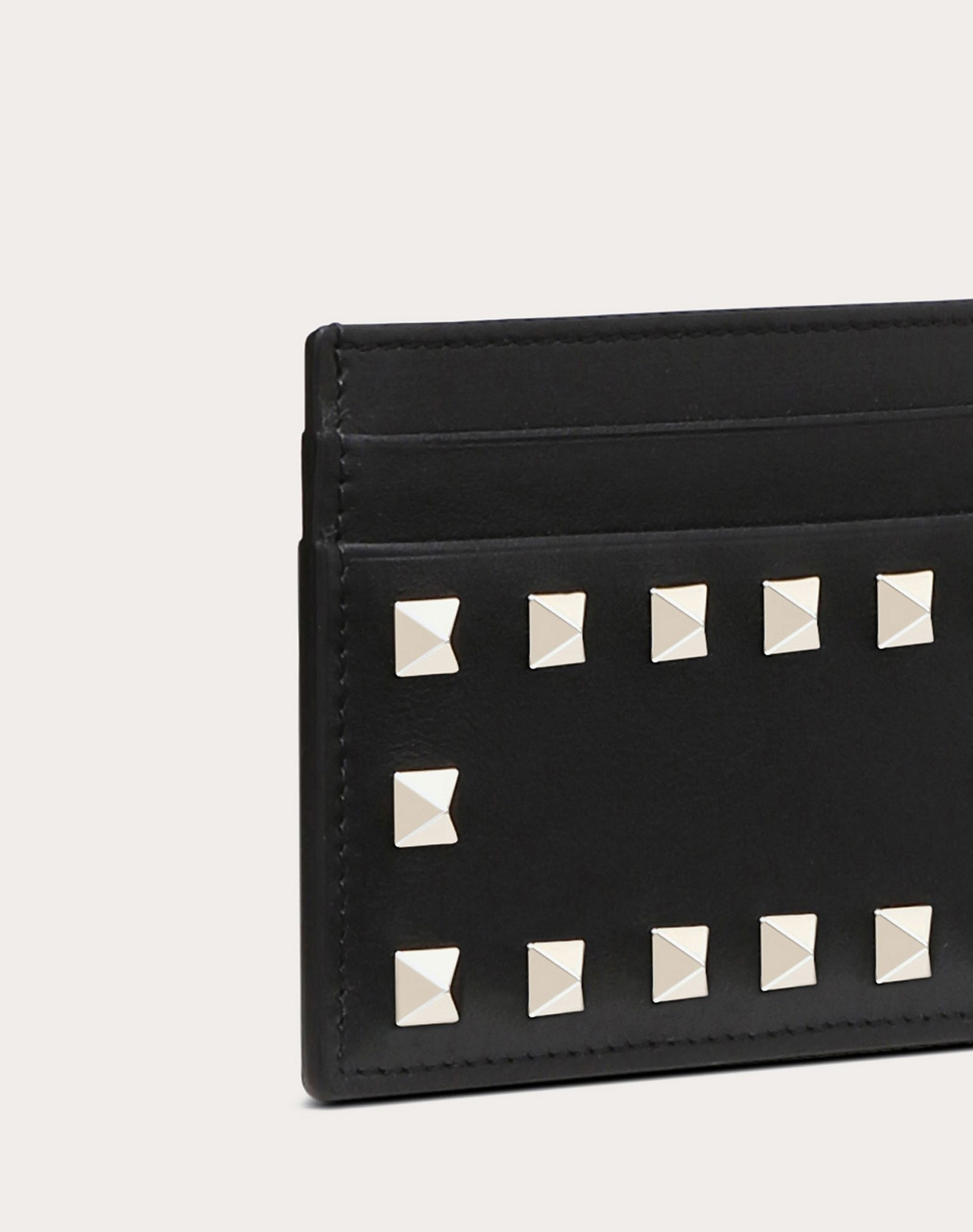 Rockstud Calfskin Cardholder - 2