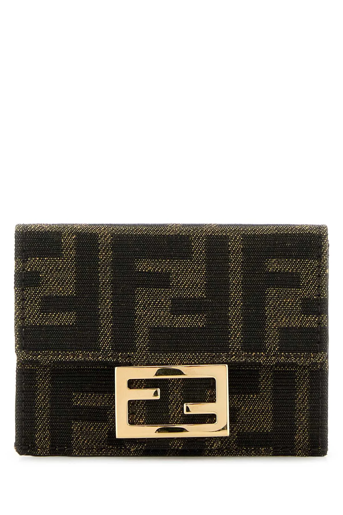 Fendi Women Embroidered Jacquard Baguette Wallet - 1