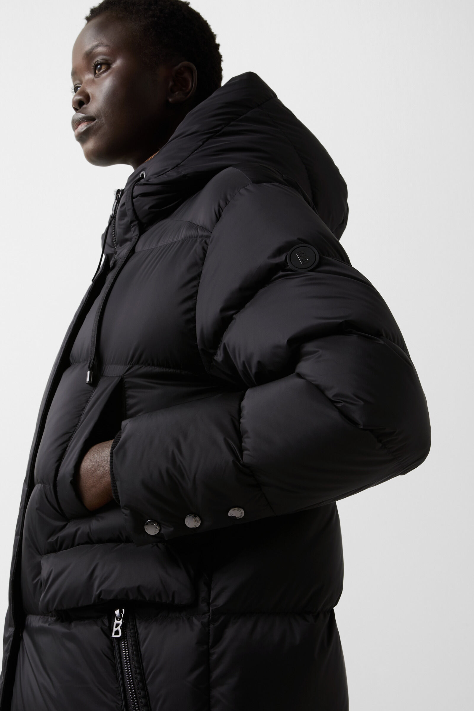 Jonna down coat in Black - 7