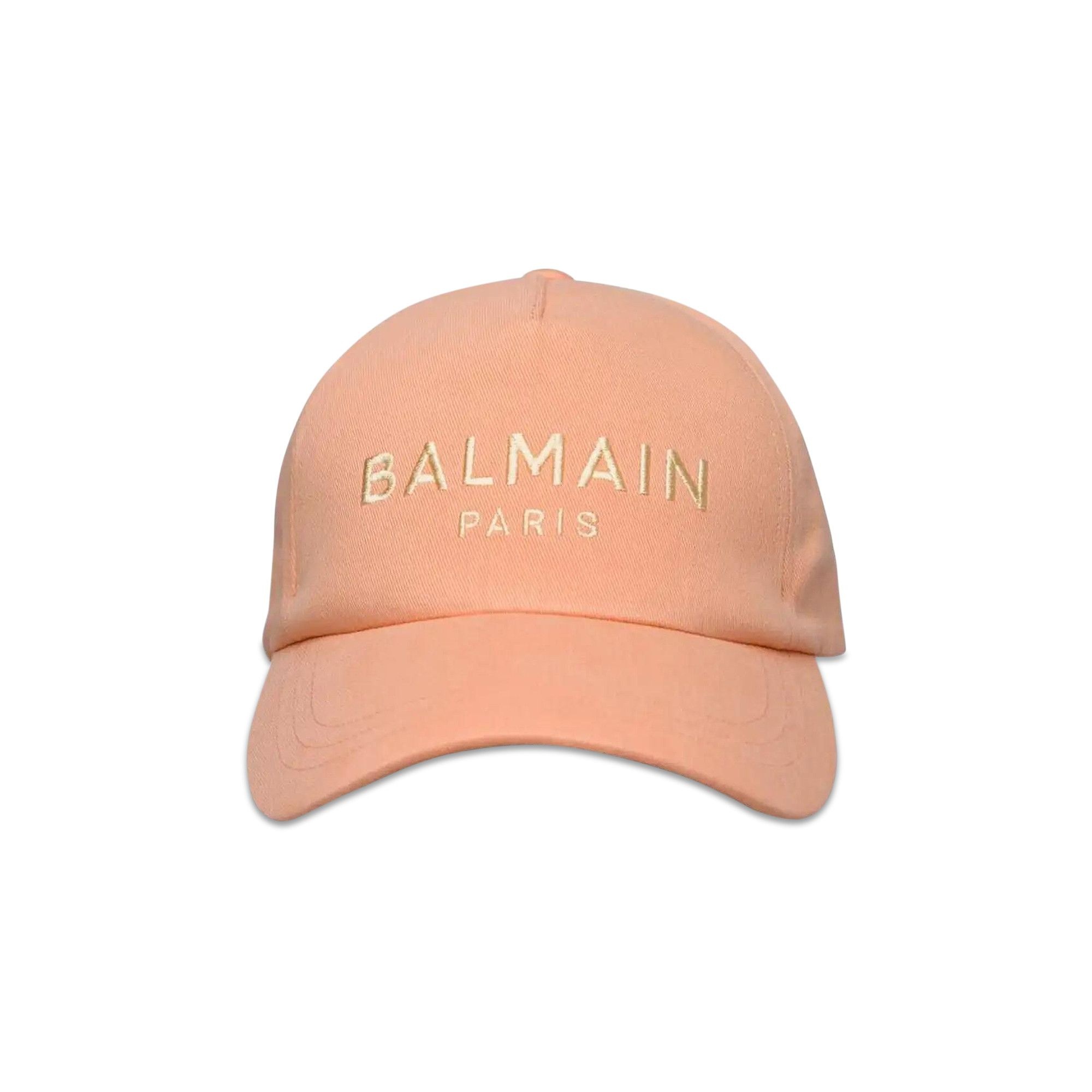 Balmain Embroidered Paris Cap 'Orange' - 1