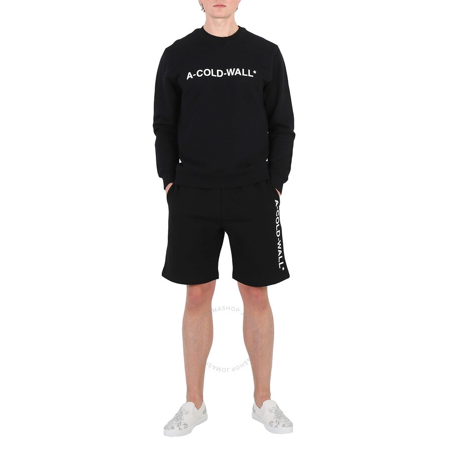 A Cold Wall Men's Black Essential Logo Crew Sweater - 6