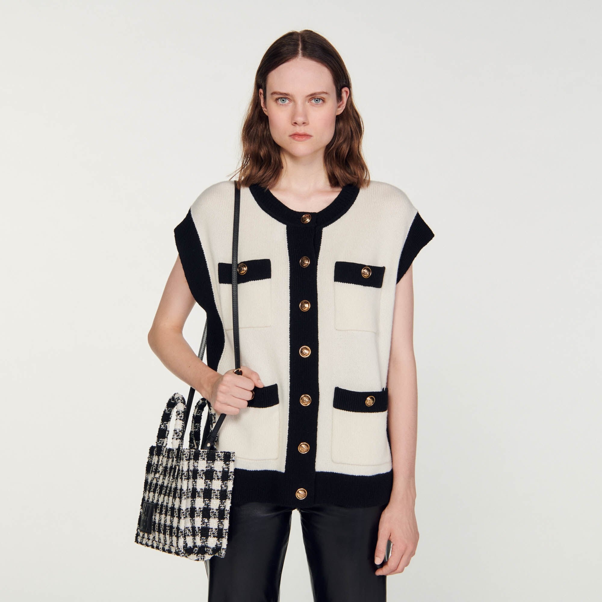 LOOSE SLEEVELESS COATIGAN - 5