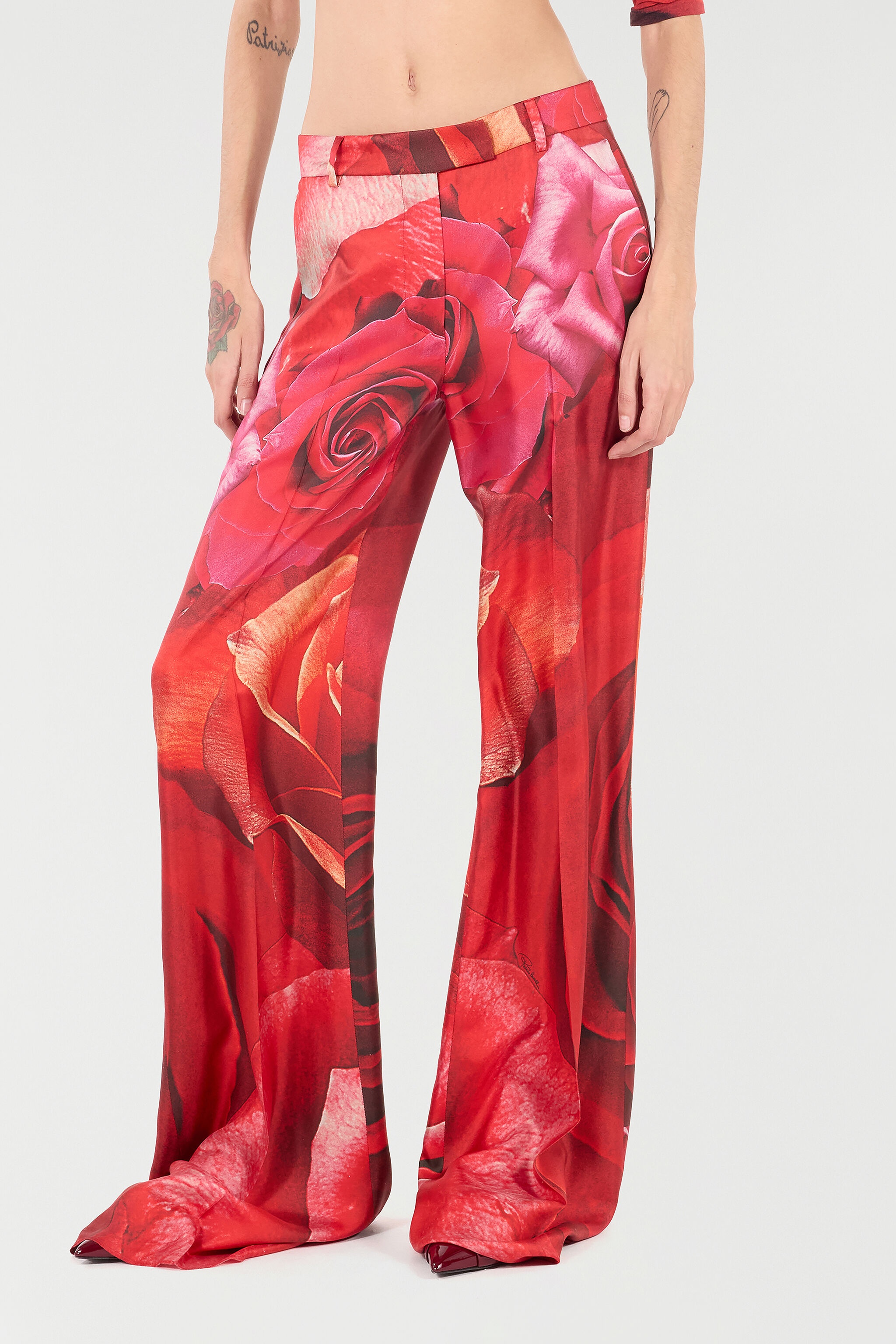 Rose-Print Pants - 3