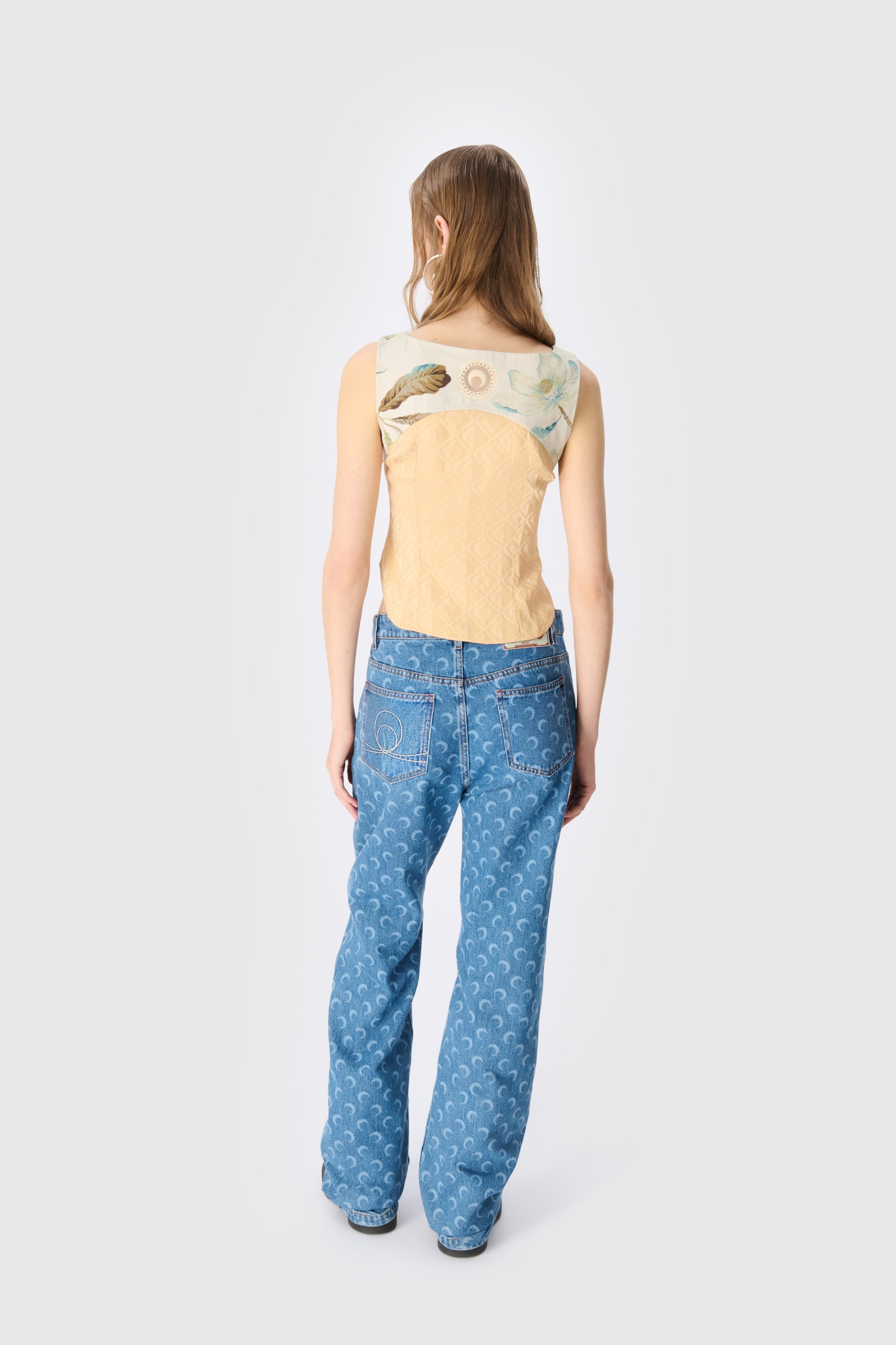 Moon Laser Denim Loose Jeans - 6