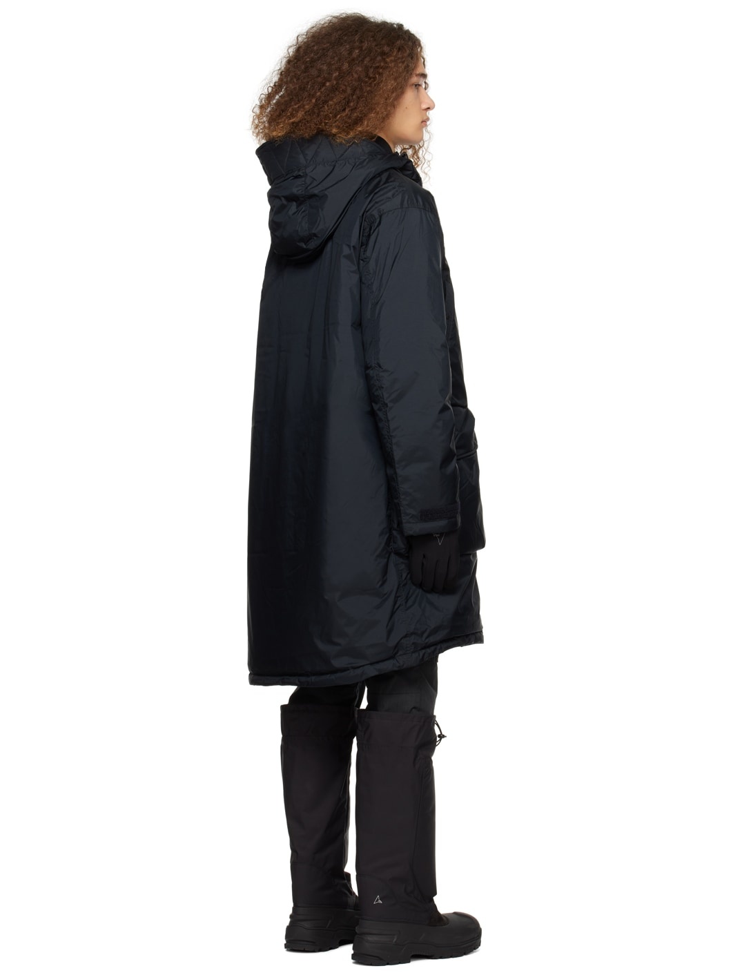NANGA - dango4x NANGA Black Field Down Coat | REVERSIBLE