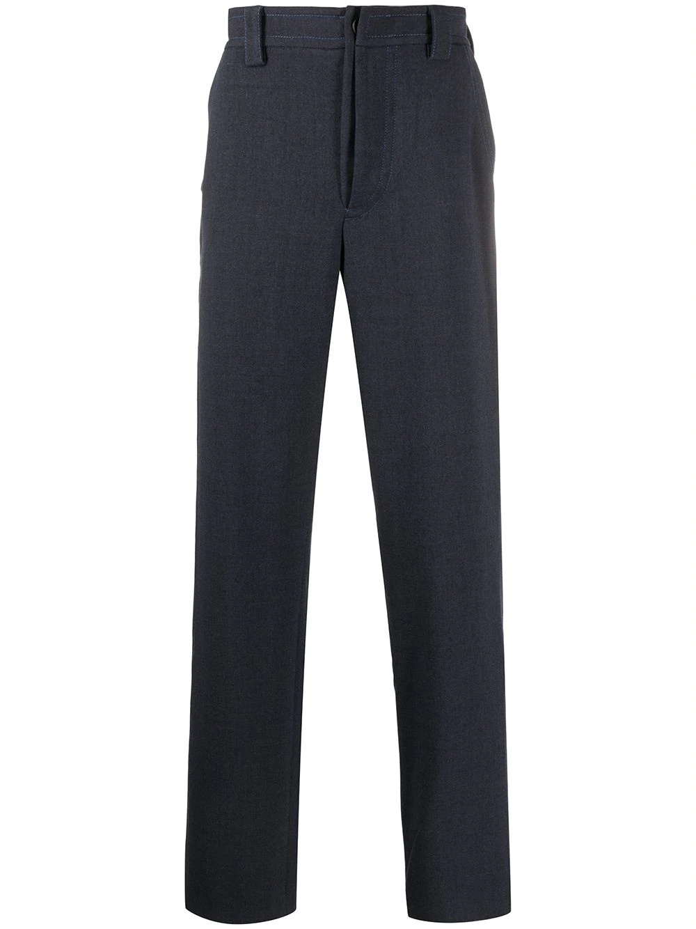 high-waisted wool trousers - 1