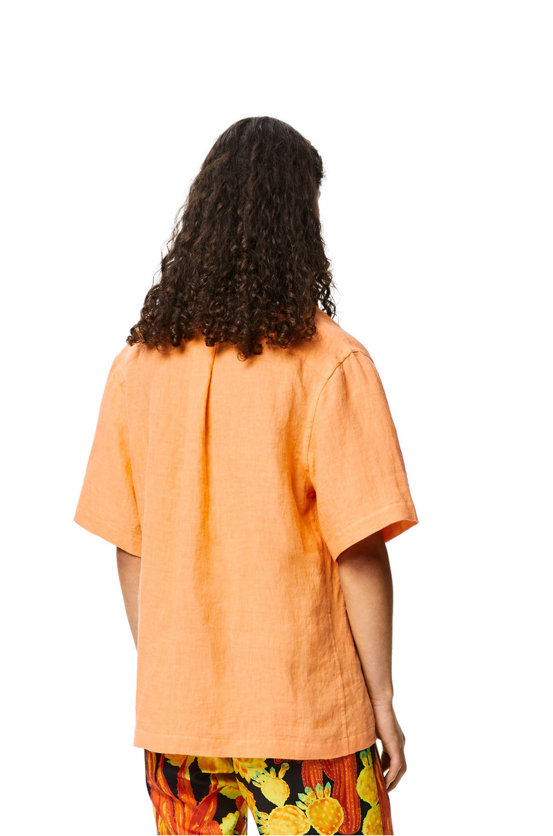 Bowling shirt in linen 4