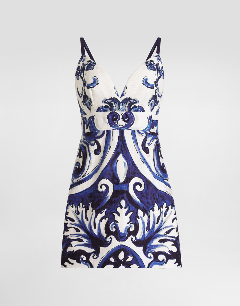 Majolica-print cotton dress 1