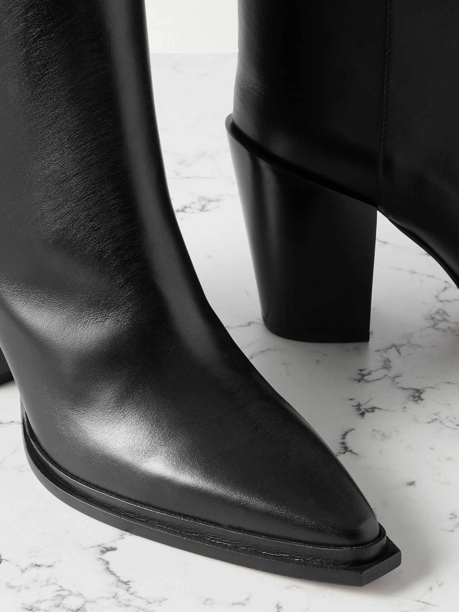 Cece 80 leather knee boots Black - 4