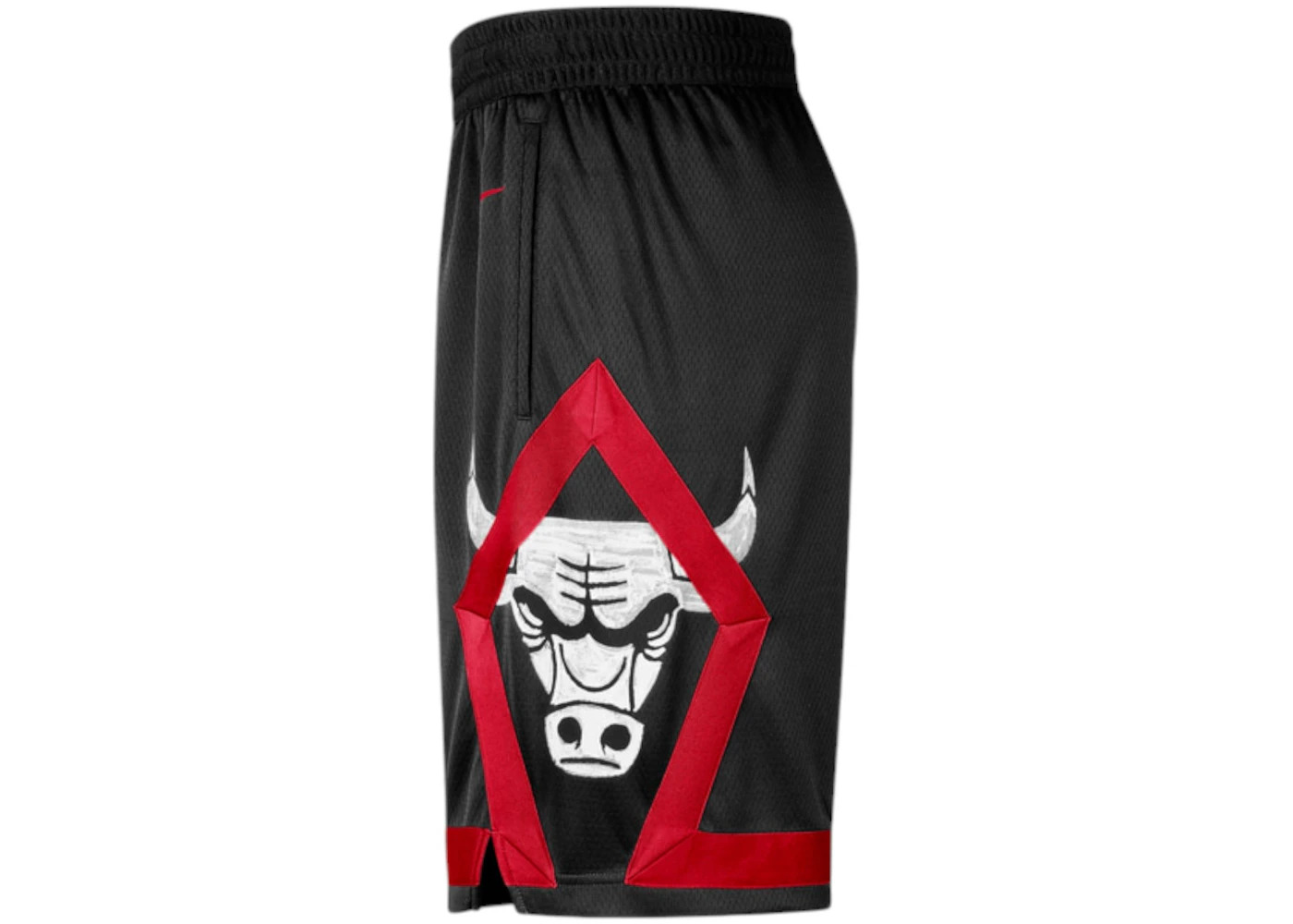 Nike NBA Chicago Bulls City Edition Swingman Shorts Chicago Red/Black/White - 2