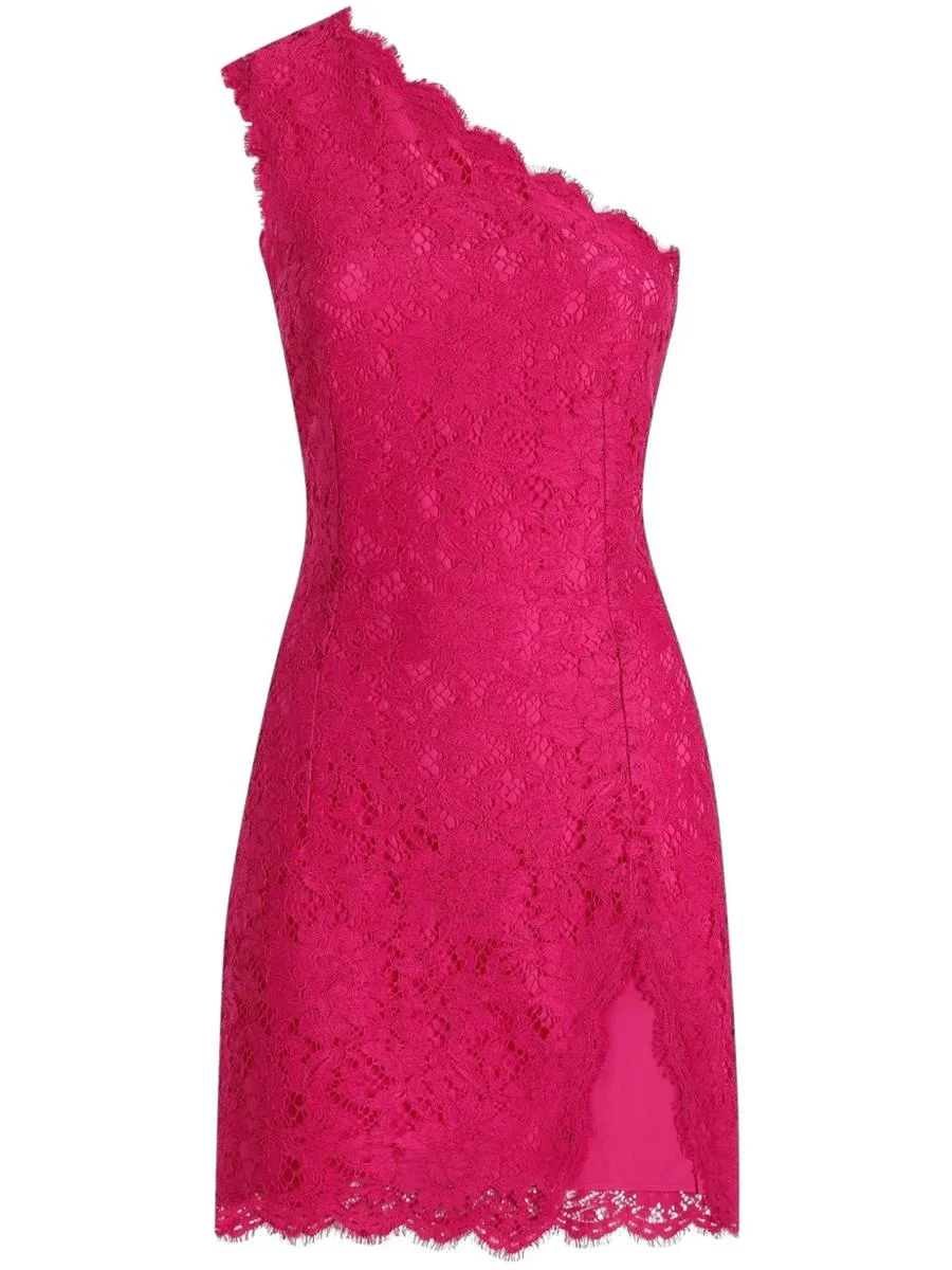 Dolce & Gabbana Short Dress With Floral Lace - 1
