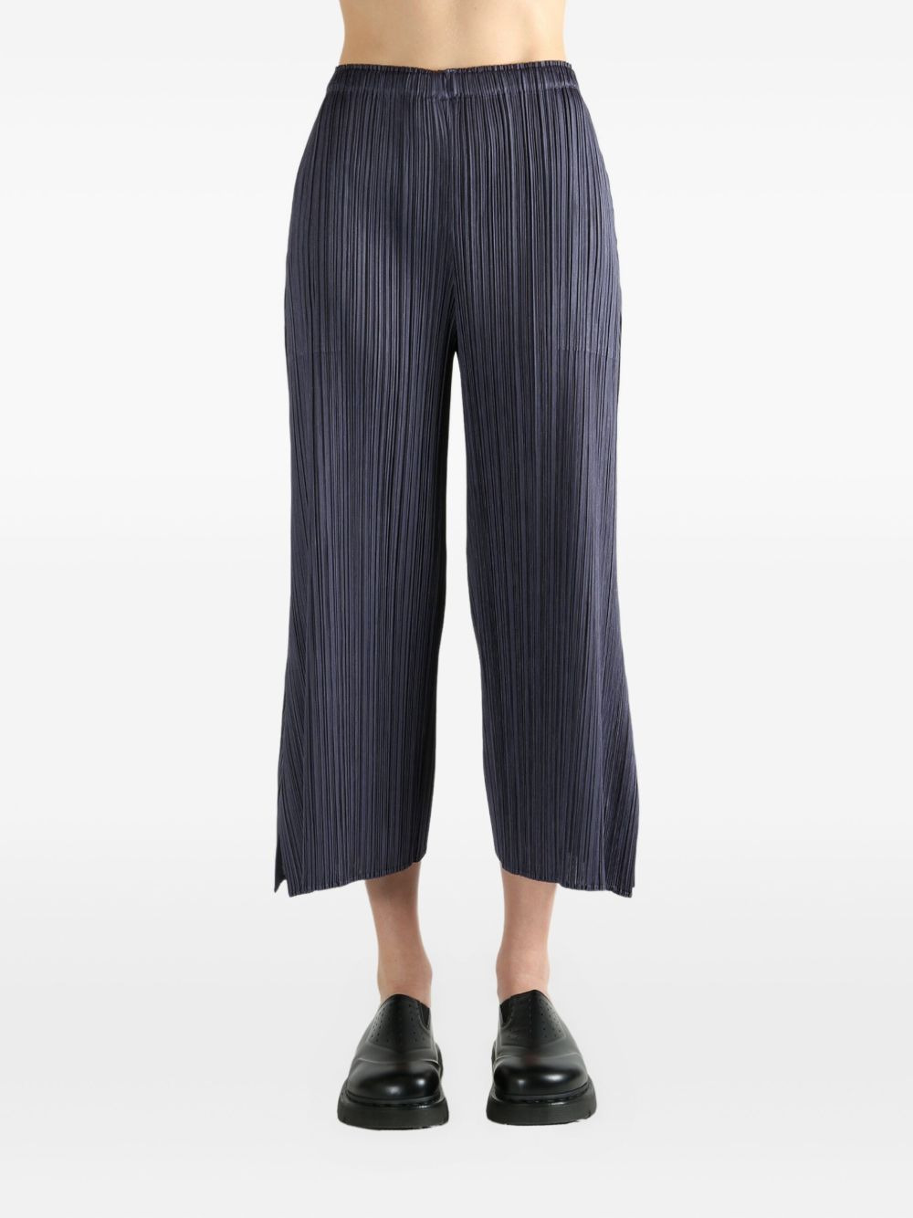 Pleats Please Issey Miyake Women Pleated Cropped Trousers - 3