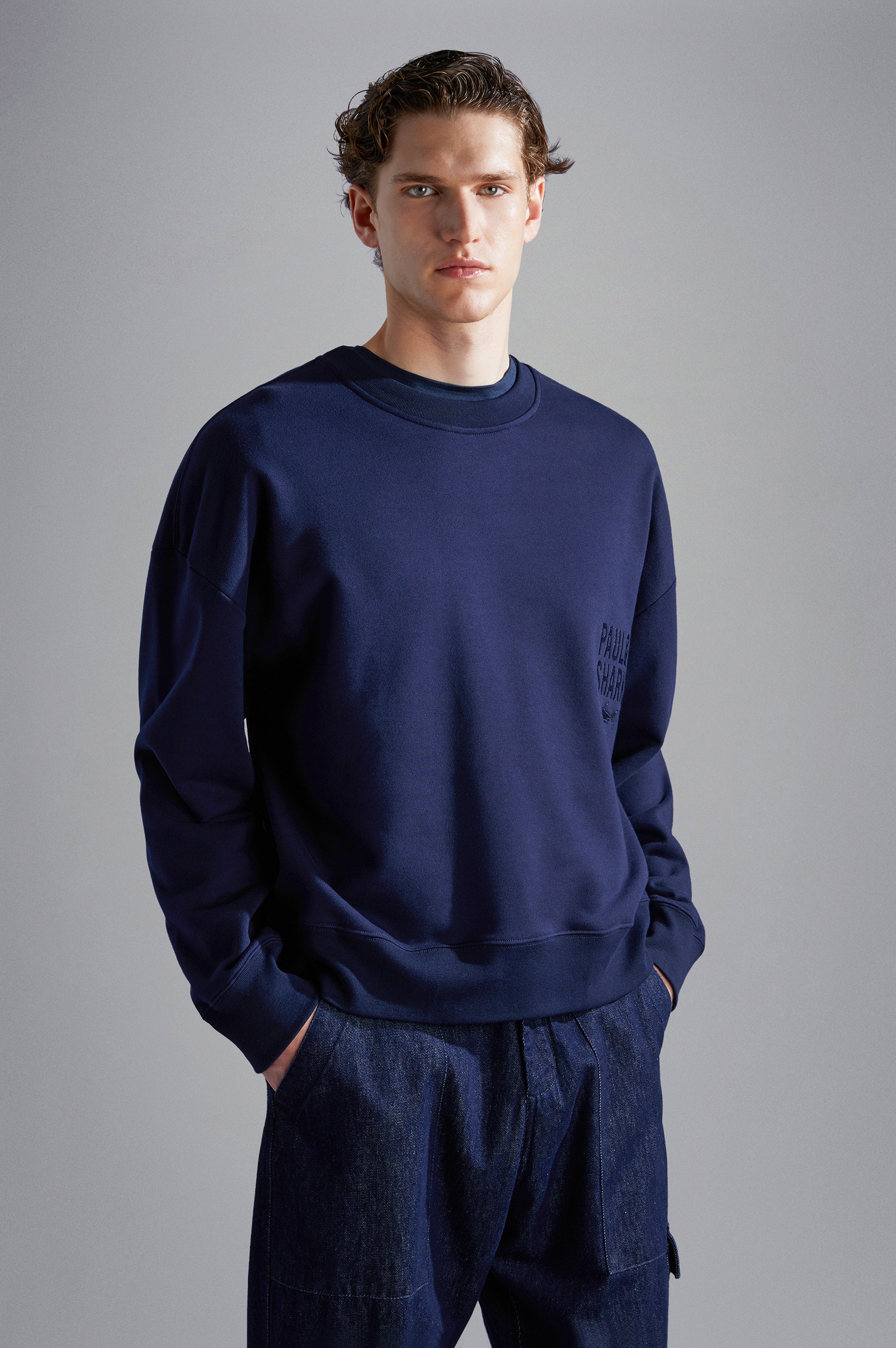 WINTER FLEECE COTTON SWEATSHIRT WITH EMBROIDERY - 6