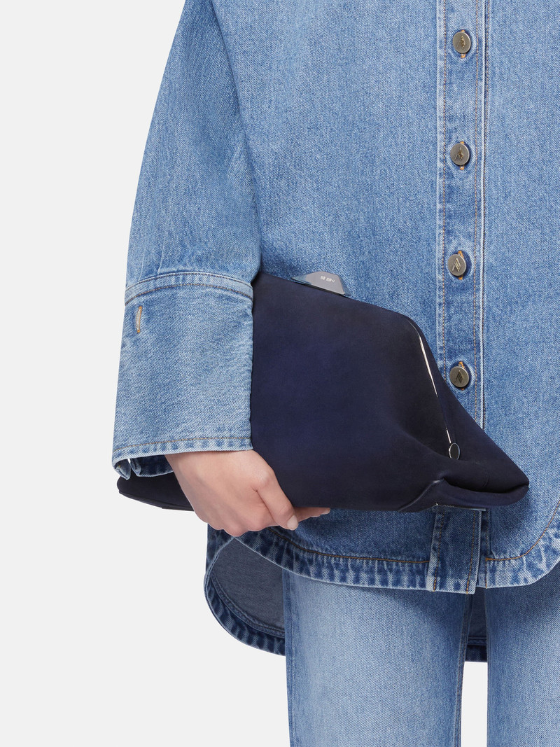 THE ATTICO ''DAY OFF'' BLUE NAVY SHOULDER BAG outlook