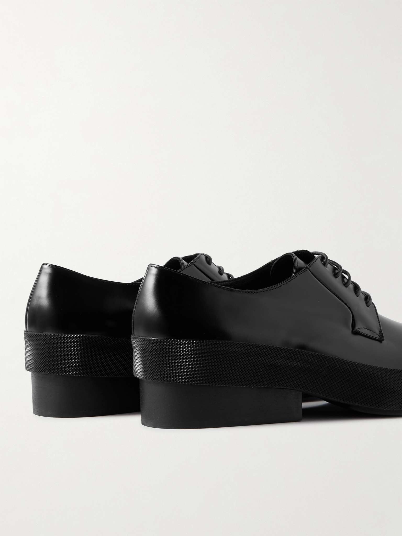 Glossed-Leather Derby Shoes - 5
