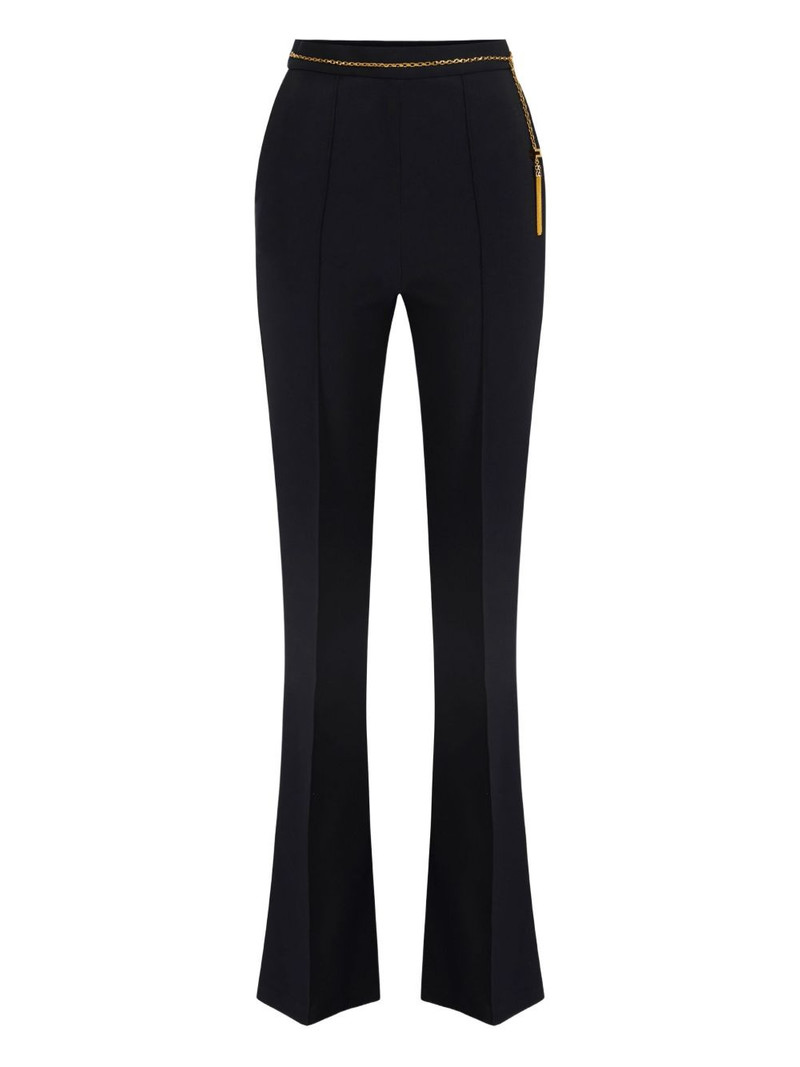 crepe flared trousers 1