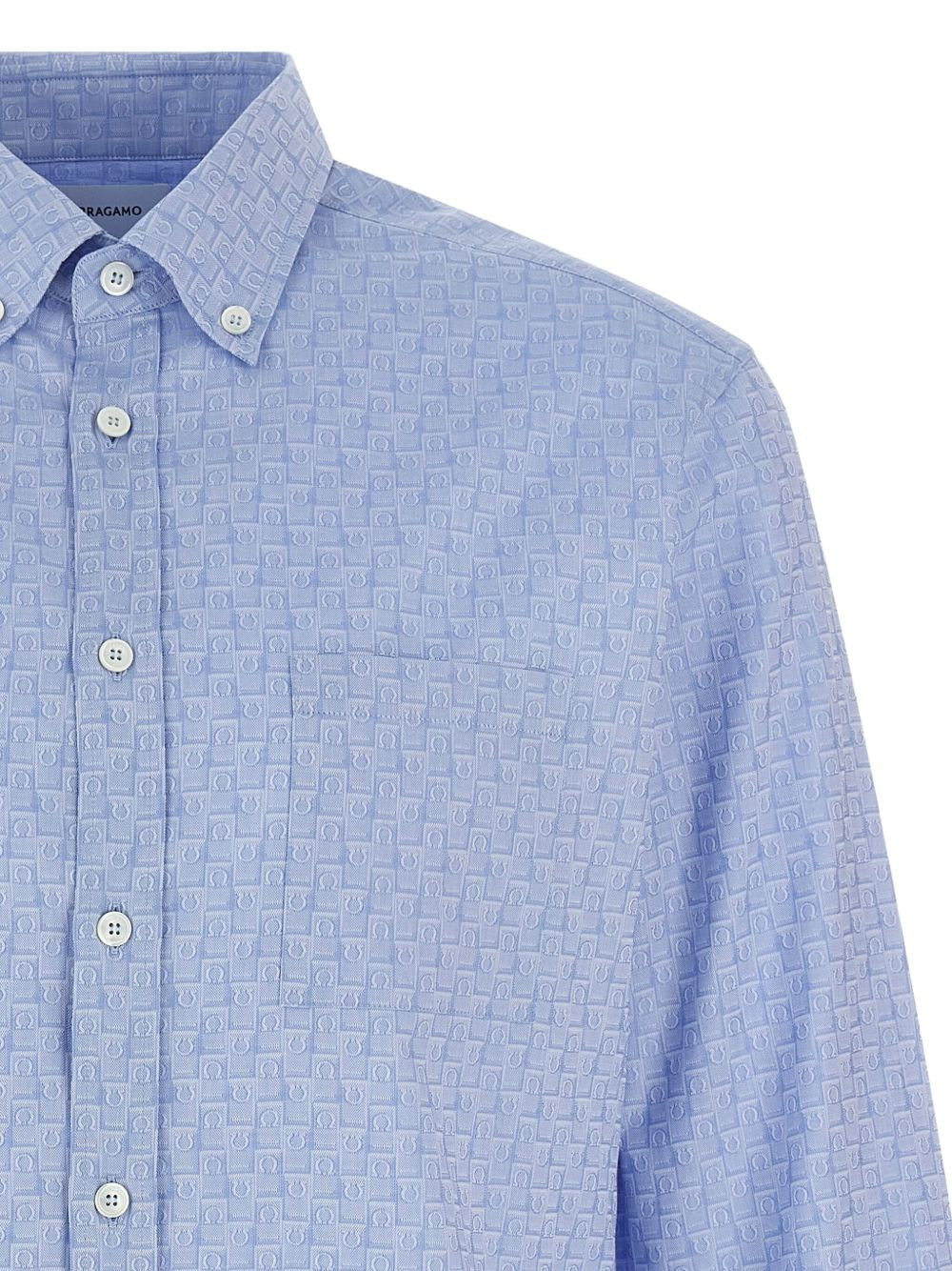 Ferragamo monogram cotton shirt - 3