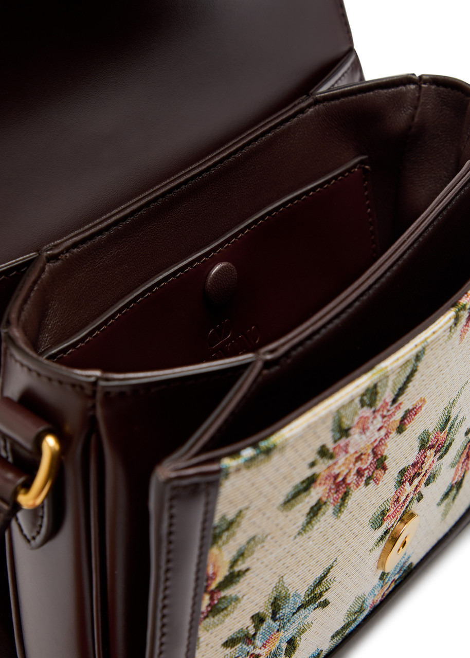 Valentino Garavani Floral-jacquard Canvas and Leather Cross-body bag - 4
