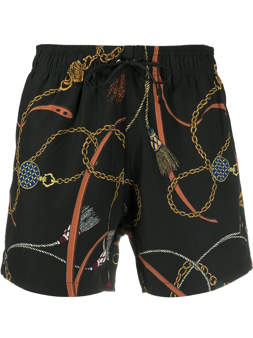 chain print swim shorts - 1