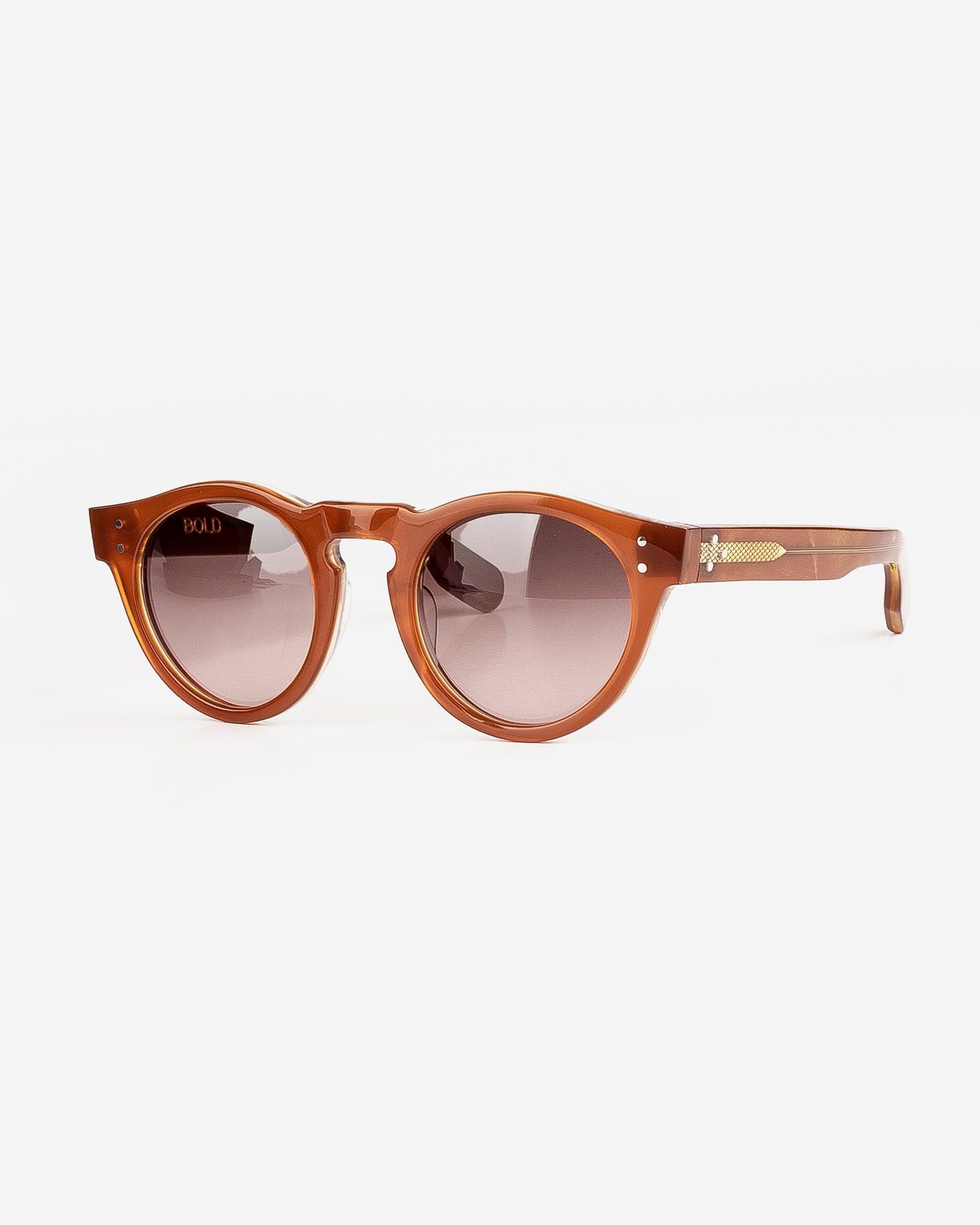 BOLD-BRUSHFIELD-BRN BOLD London Eyewear Brushfield - Light Brown Metallic Gold - 1