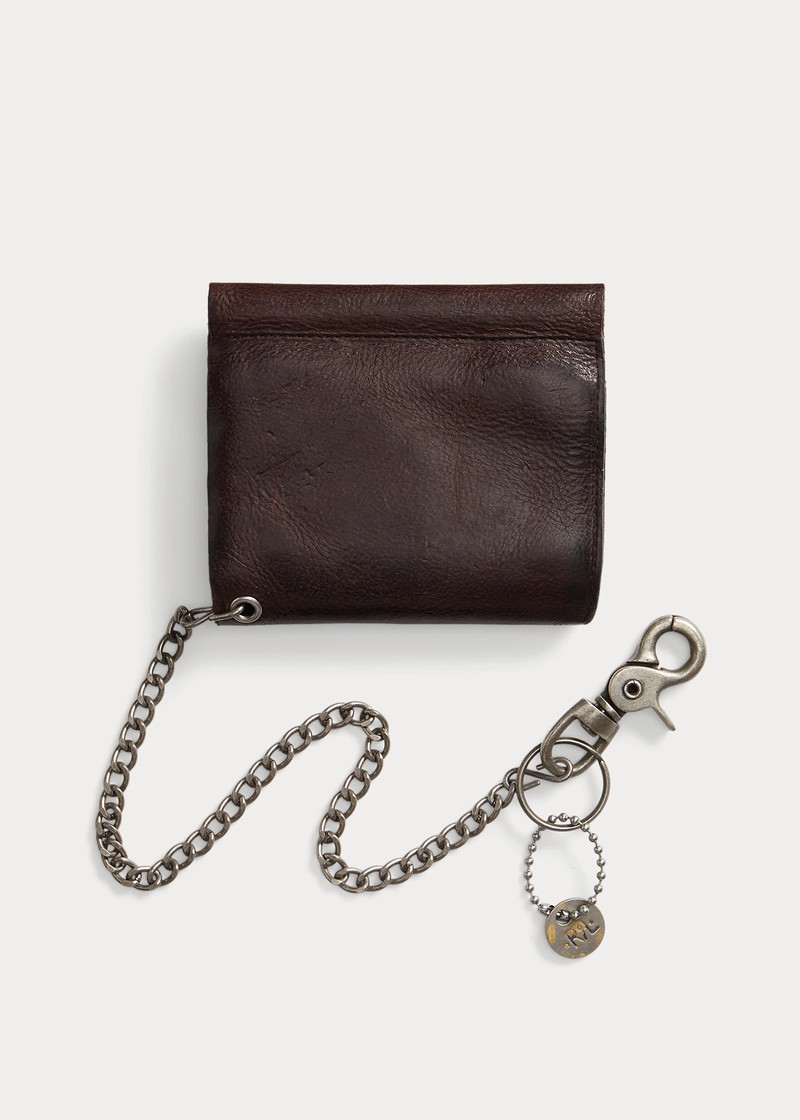 RRL by Ralph Lauren Leather Chain Wallet outlook