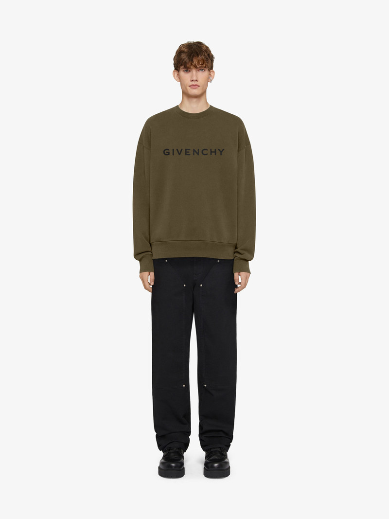 Givenchy GIVENCHY ARCHETYPE SLIM FIT SWEATSHIRT IN FLEECE outlook