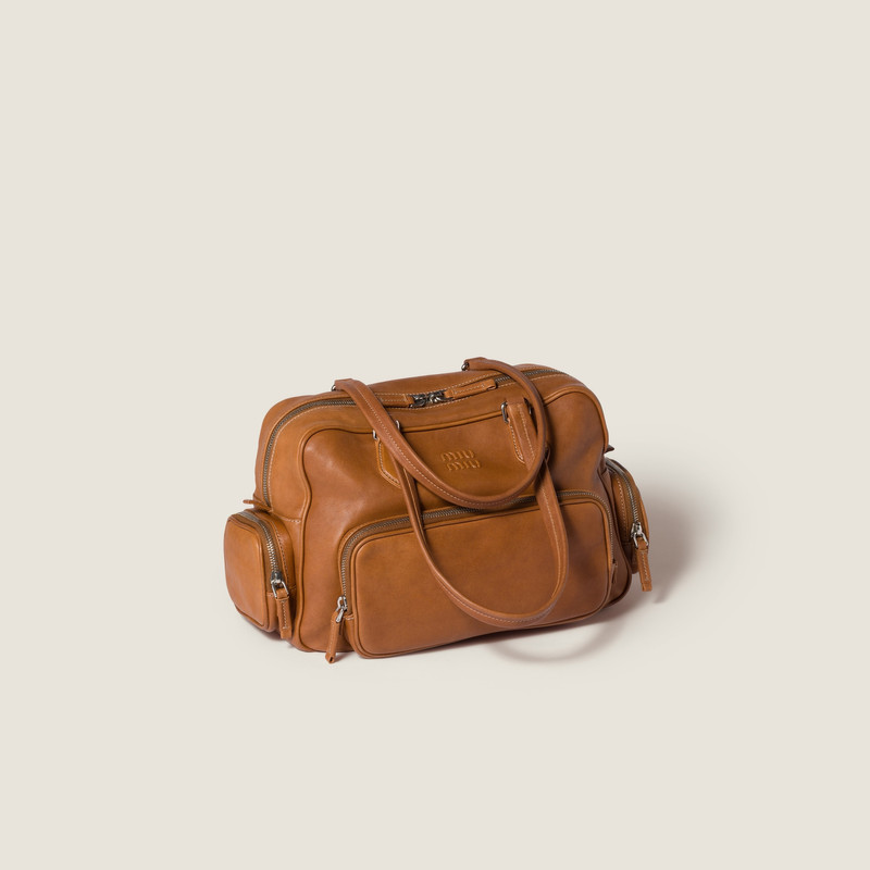 Miu Miu Pocket nappa leather top-handle bag outlook