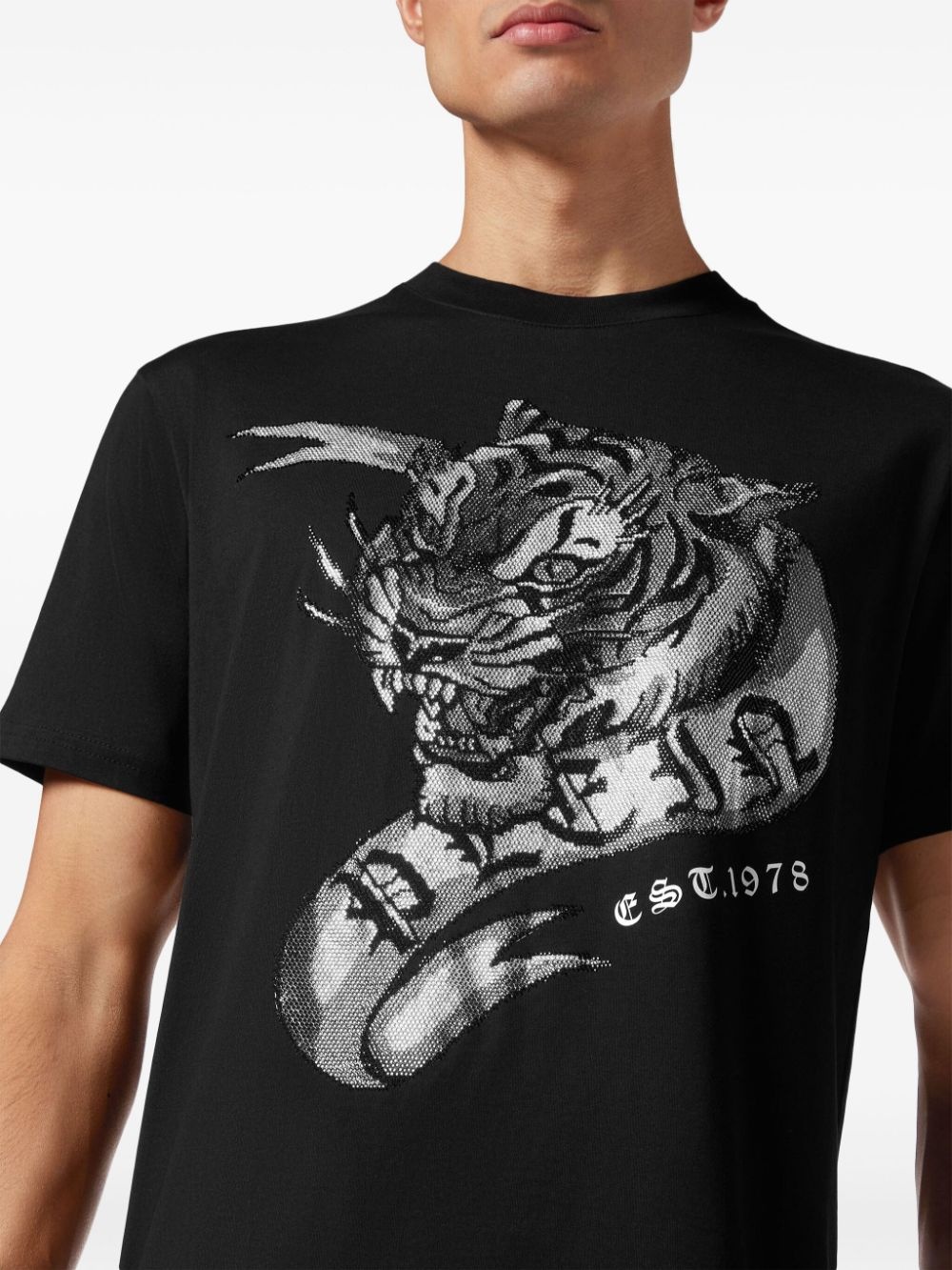 SS Tattoo tiger-print t-shirt - 4