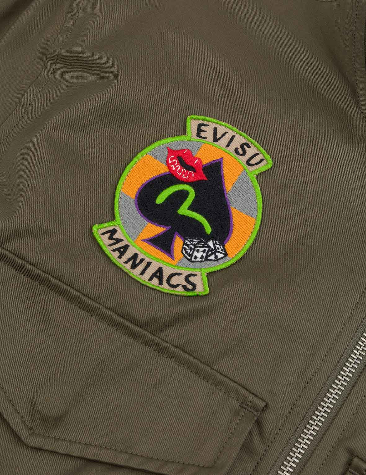Multi Logo Badges Embroidery Regular Fit Padded Bomber Jacket - 8