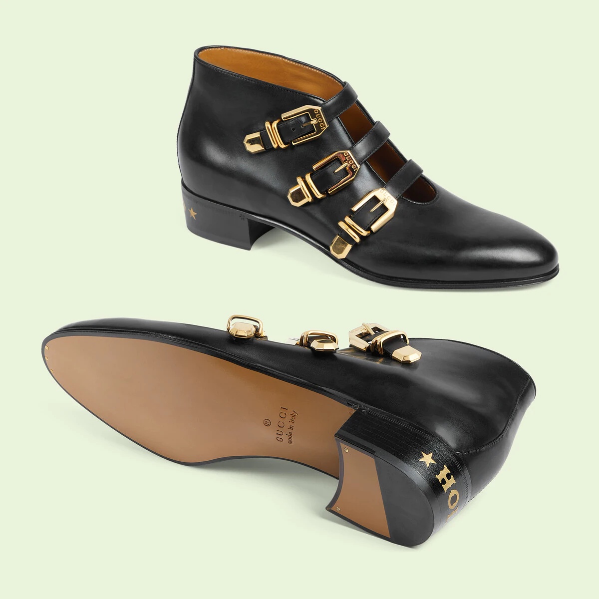 Men's buckle ankle boots - 6