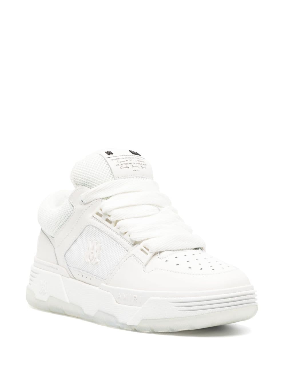 MA-1 leather-trim mesh sneakers - 2