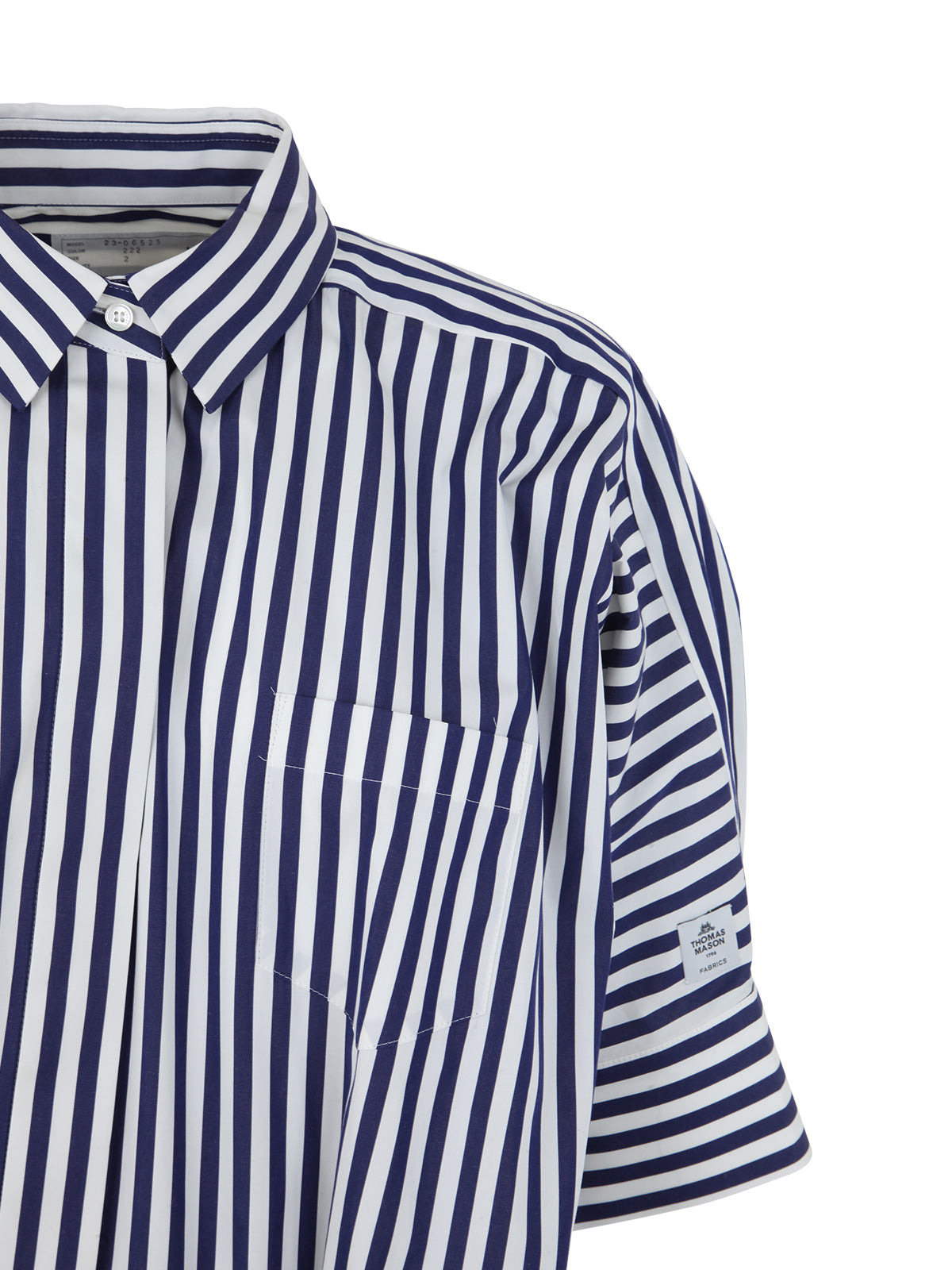 Sacai Women Thomas Mason Cotton Poplin Dress - 3
