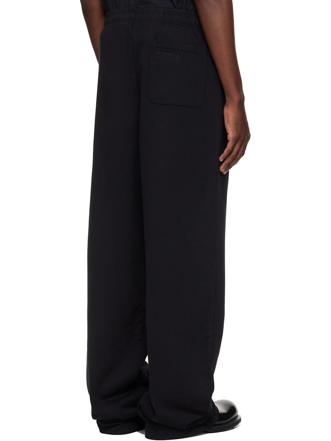 Black Logo Baggy Sweatpants - 3